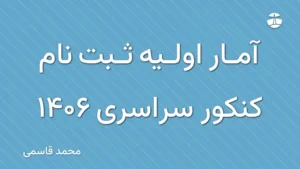 آمار اولیه ثبت نام کنکور سراسری 1406