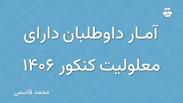 آمار داوطلبان دارای معلولیت کنکور 1406