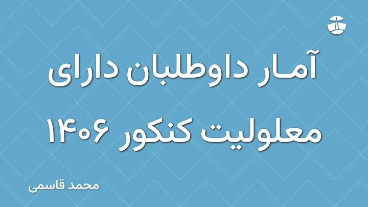 آمار داوطلبان دارای معلولیت کنکور 1406