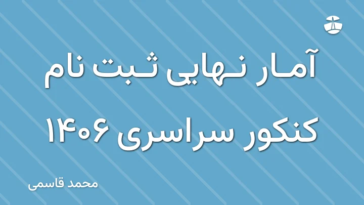 آمار نهایی ثبت نام کنکور سراسری 1406